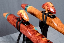 Red Mallee Burl Native American Flute, , , #K20L (7)